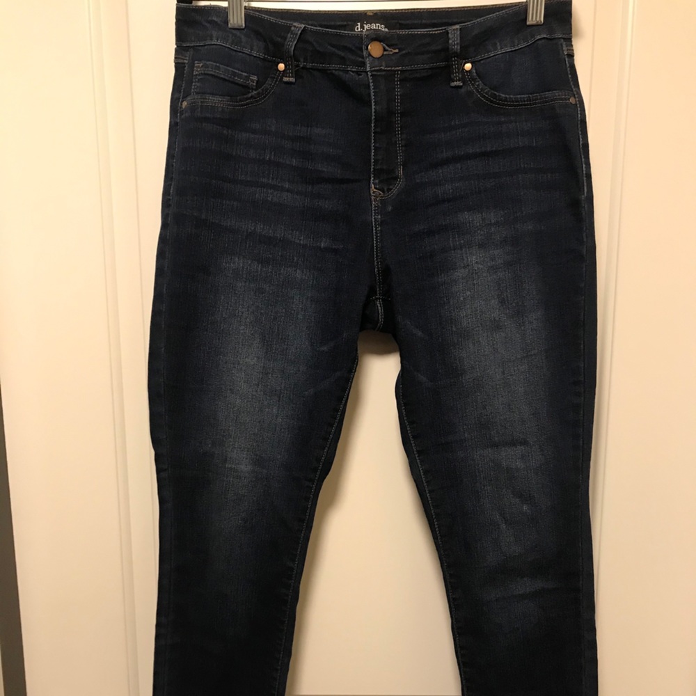 High-waisted dark wash skinny jeans - Marshall’s